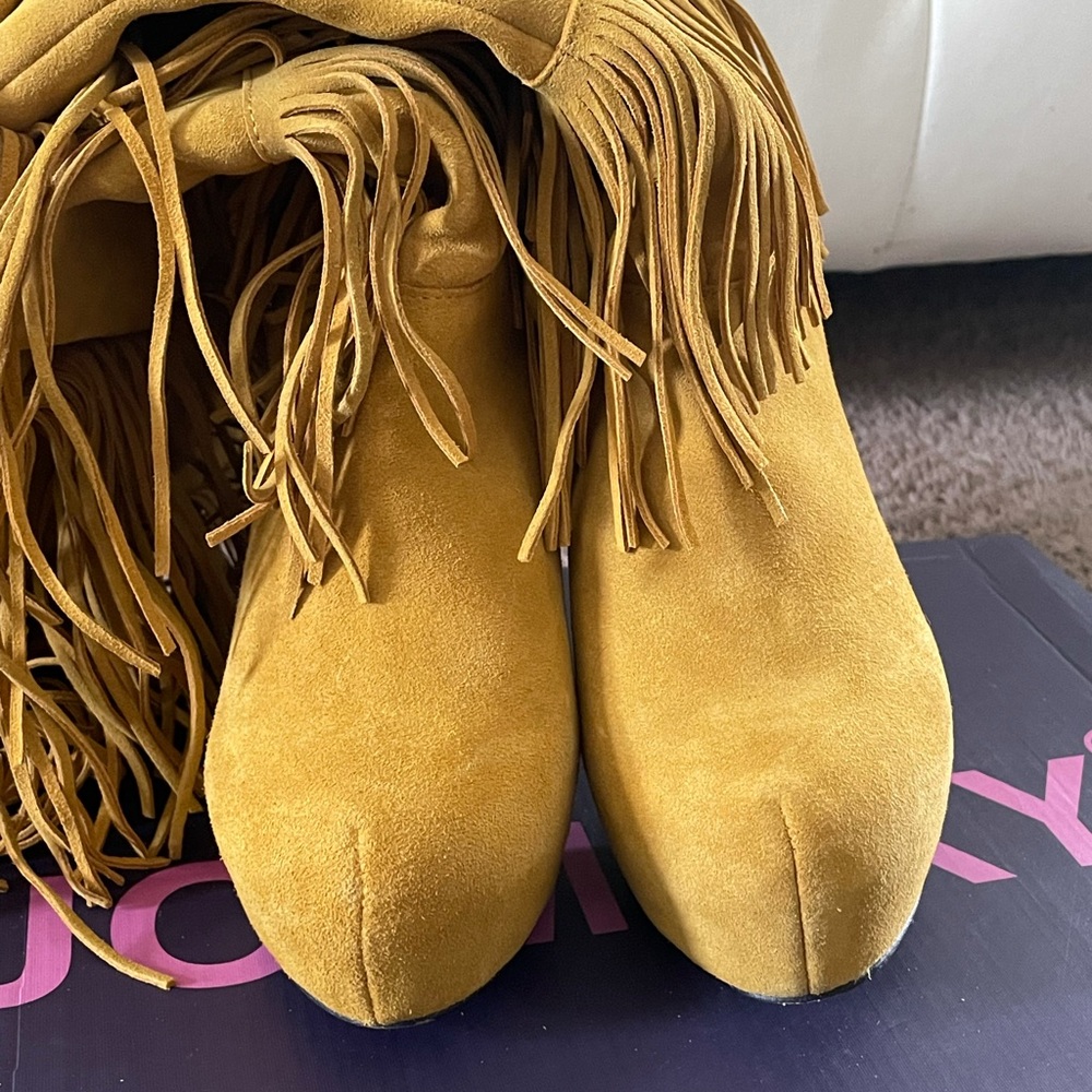 Mojo Moxy Burlesque Fringe Boot Size 8.5 - image 2